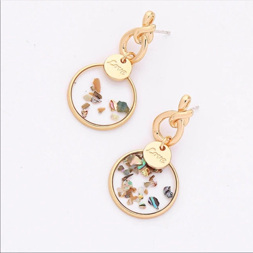 HOST PICK!! Natural Shell Drop Earrings - Picture 2 of 2
